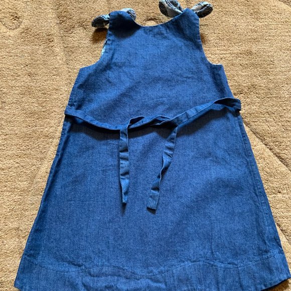 Imani Pamoja Should Tie & Scalloped Hem Denim Dress - NWOT - Picture 4 of 4